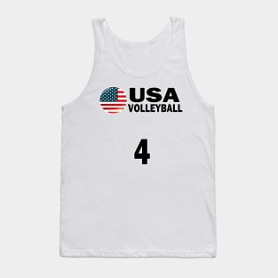 USA Volleyball #4 T-shirt Design Tank Top